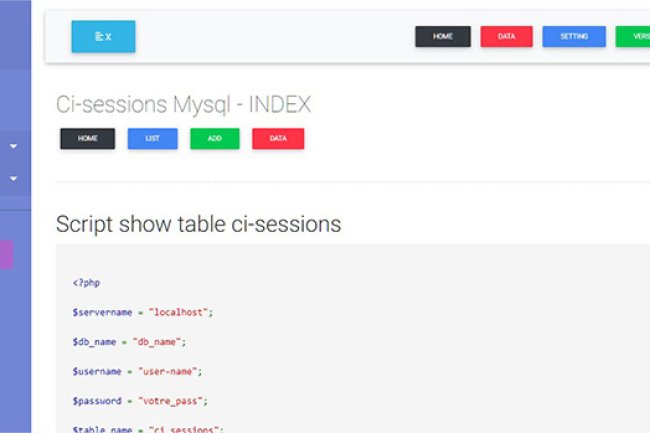 Ci-sessions Mysql truncate