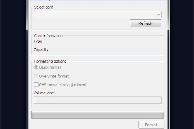 Formater une carte SD